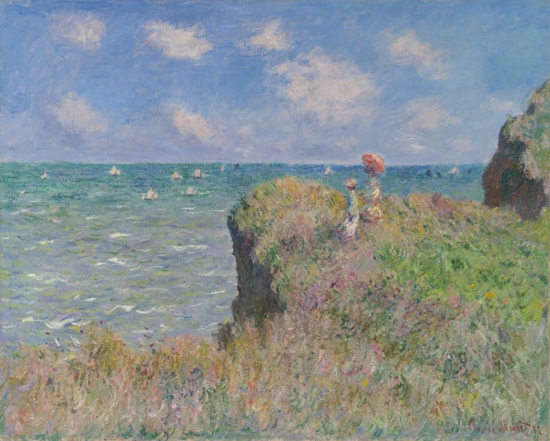 Cliff Walk at Pourville, by Claude Monet, 1882