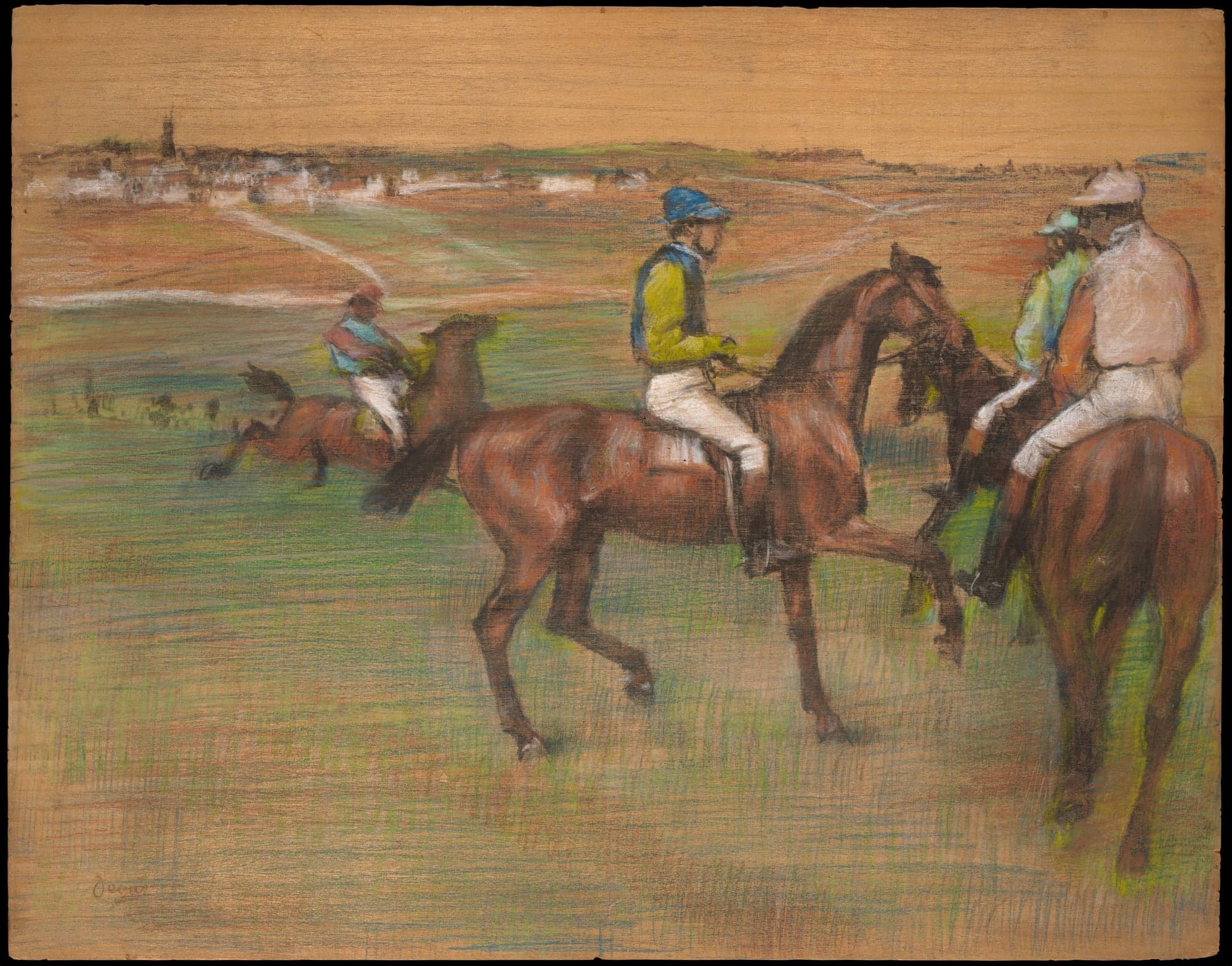 Race Horses, by Edgar Degas, ca. 1885–88