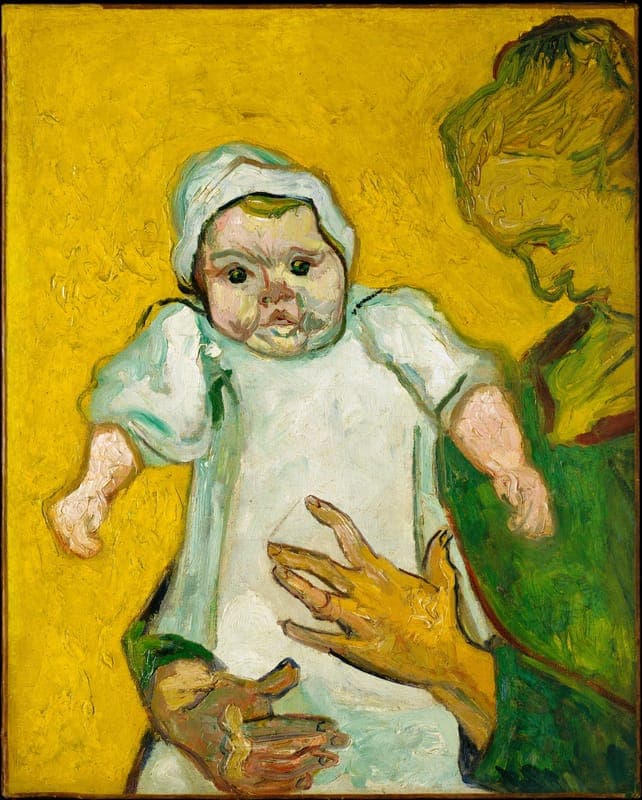 Madame Roulin and Her Baby, by Vincent van Gogh, 1888