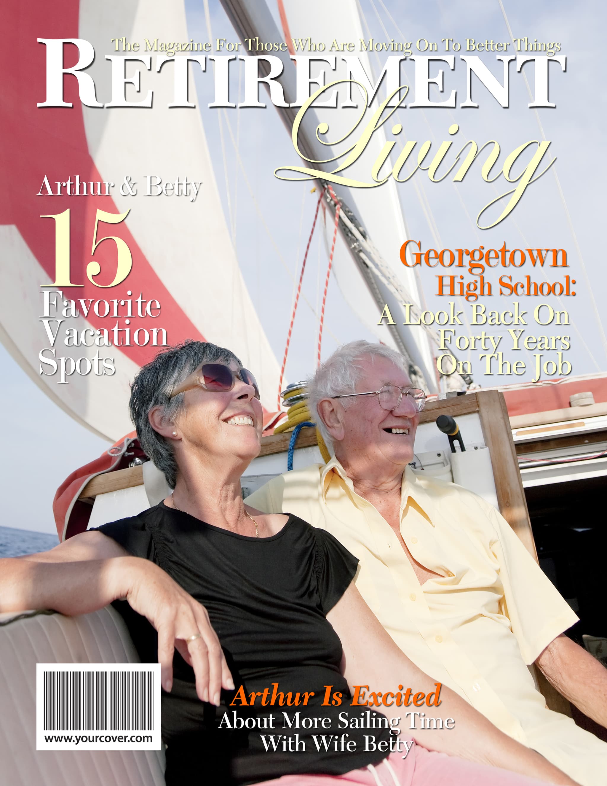 Retirement magazine covers