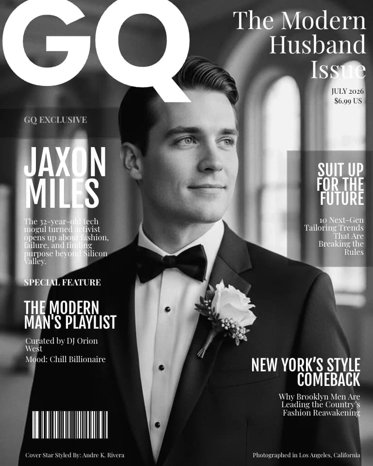 GQ Groom cover