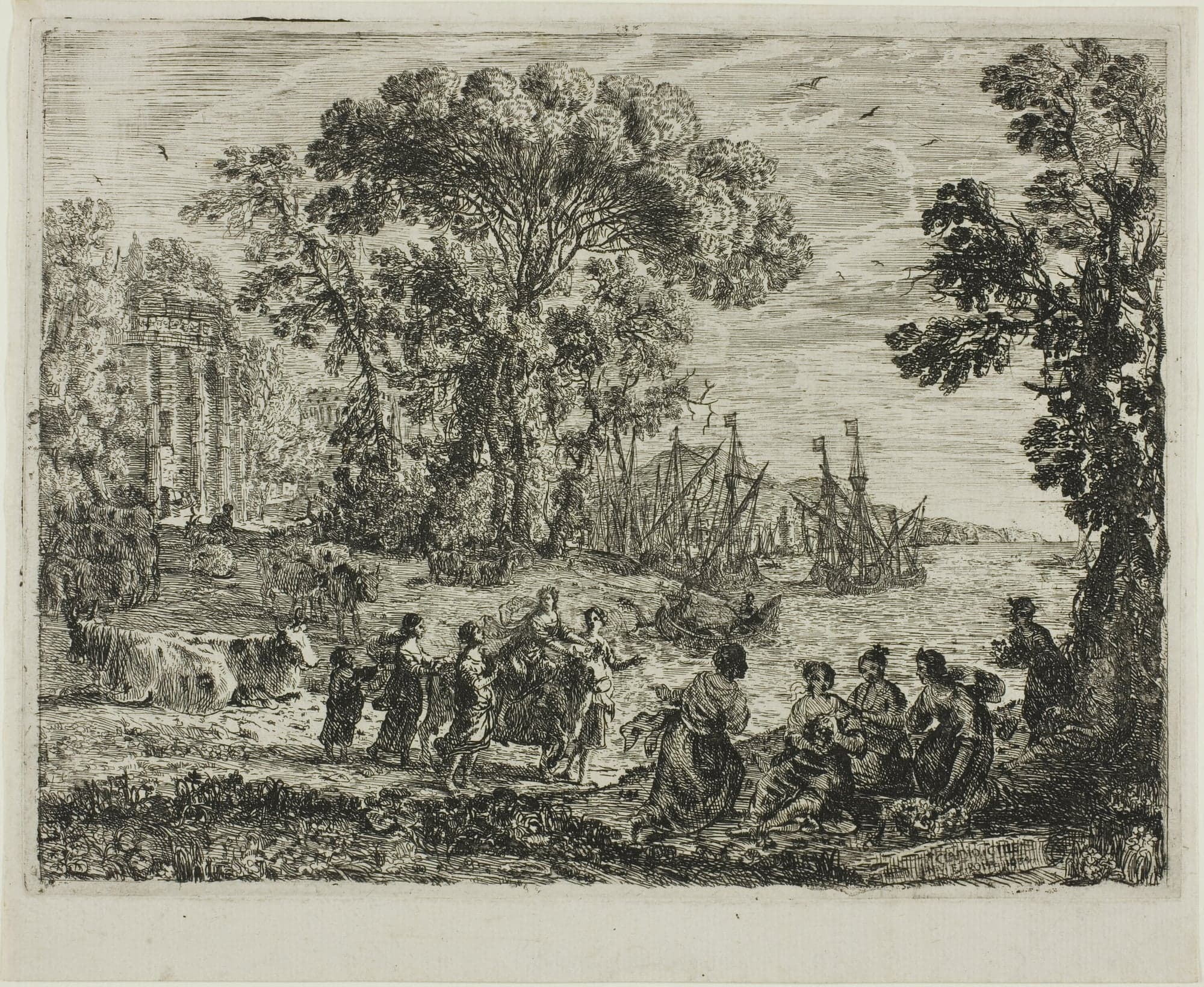 The Rape of Europa, by Claude Lorrain, 1634