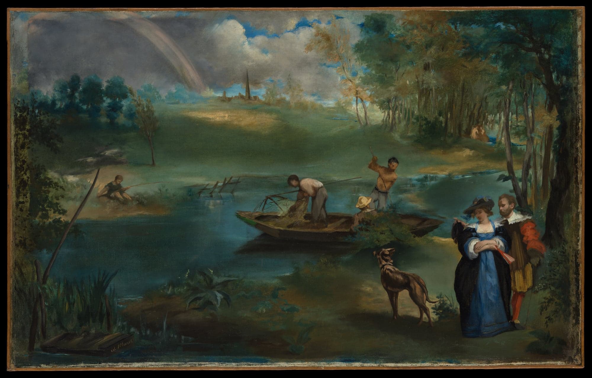 Fishing, by Edouard Manet, ca. 1862–63