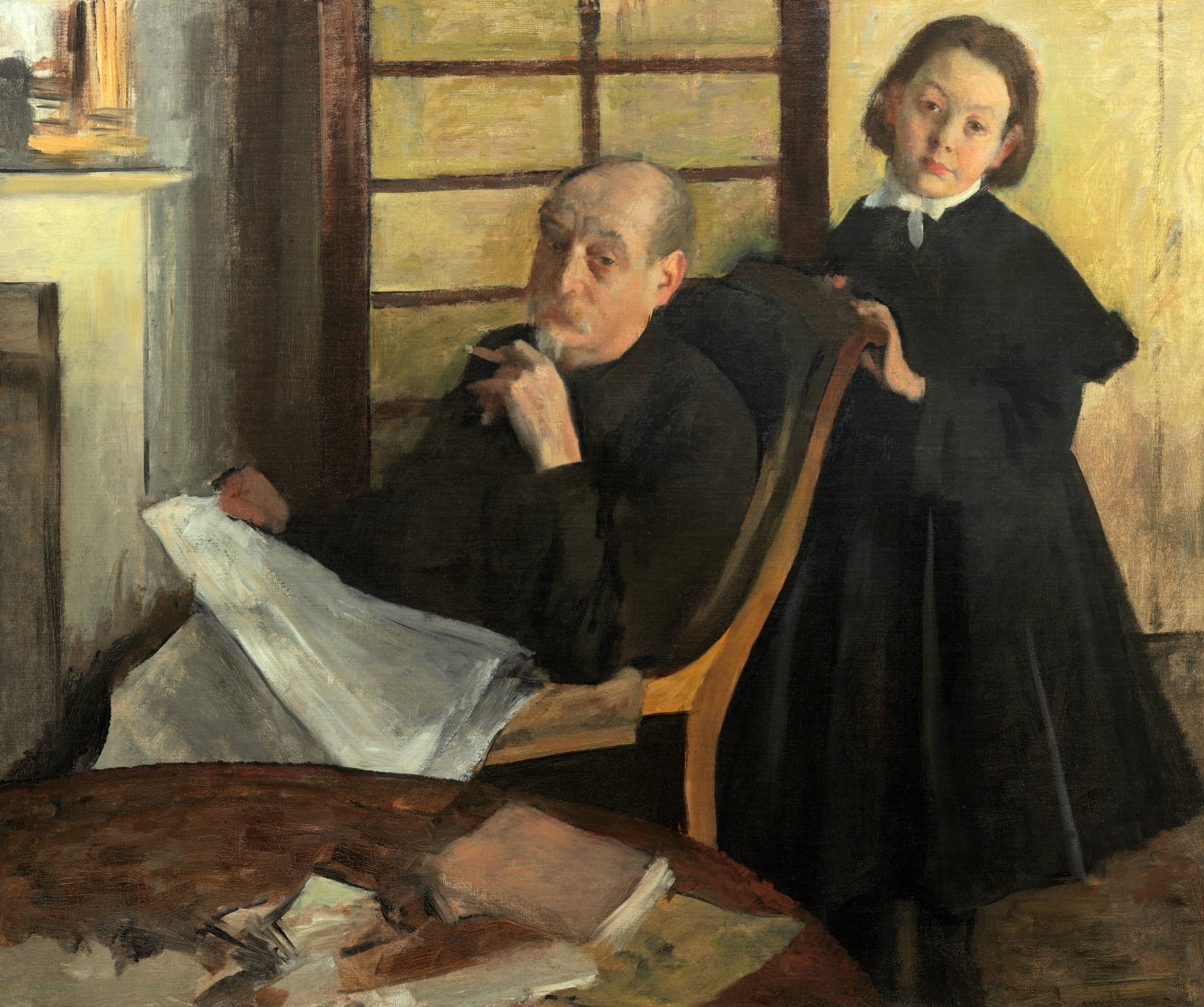 Henri Degas and His Niece Lucie Degas (The Artist's Uncle and Cousin), by Hilaire Germain Edgar Degas, 1875–76