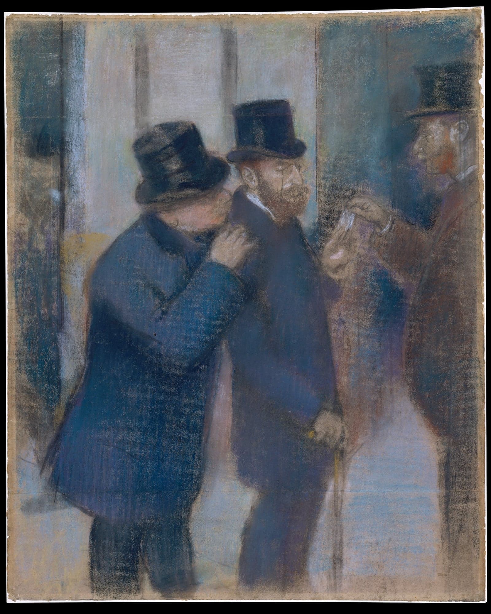 Portraits at the Stock Exchange, by Edgar Degas, ca. 1878–79