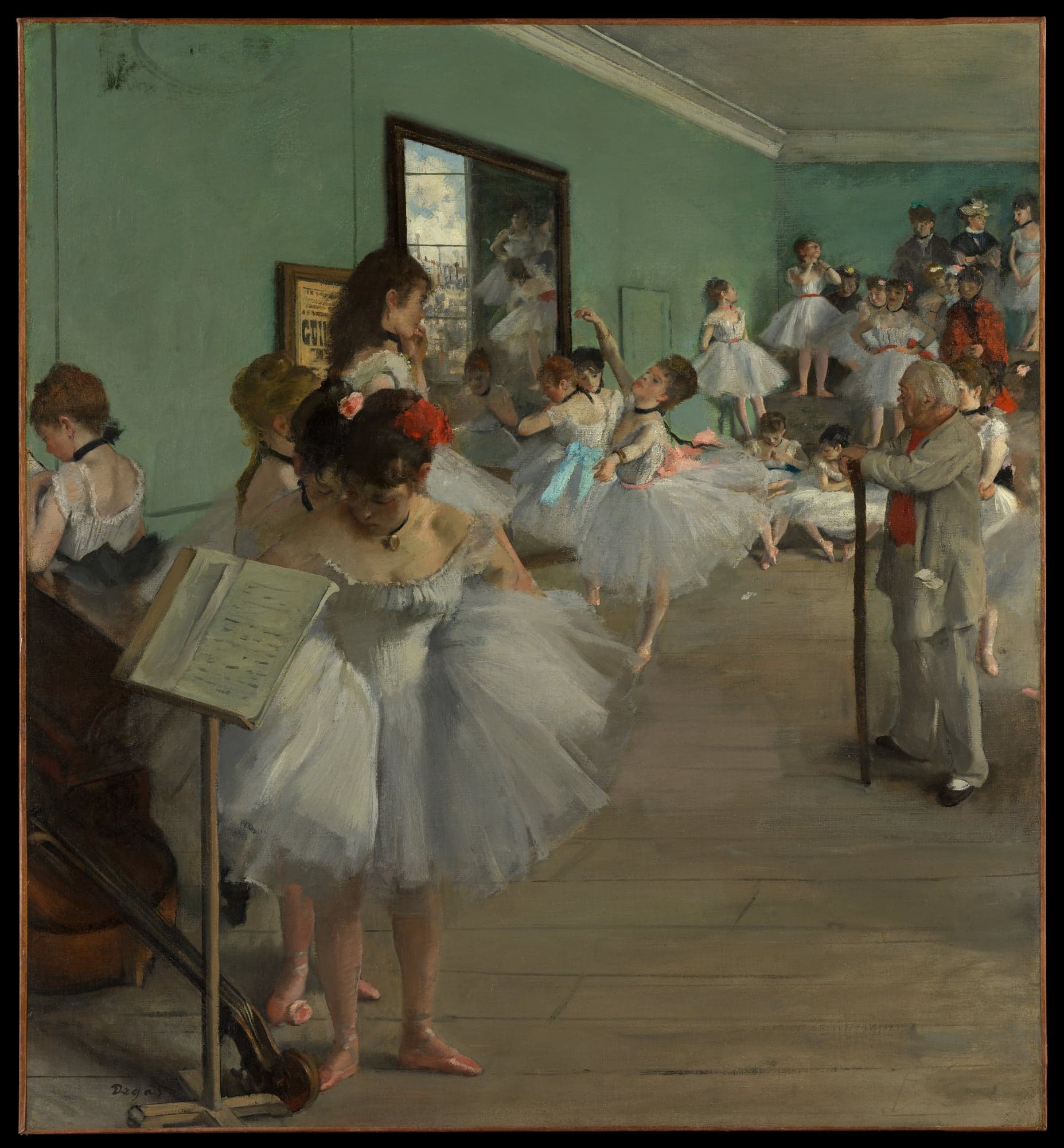 The Dance Class, by Edgar Degas, 1874