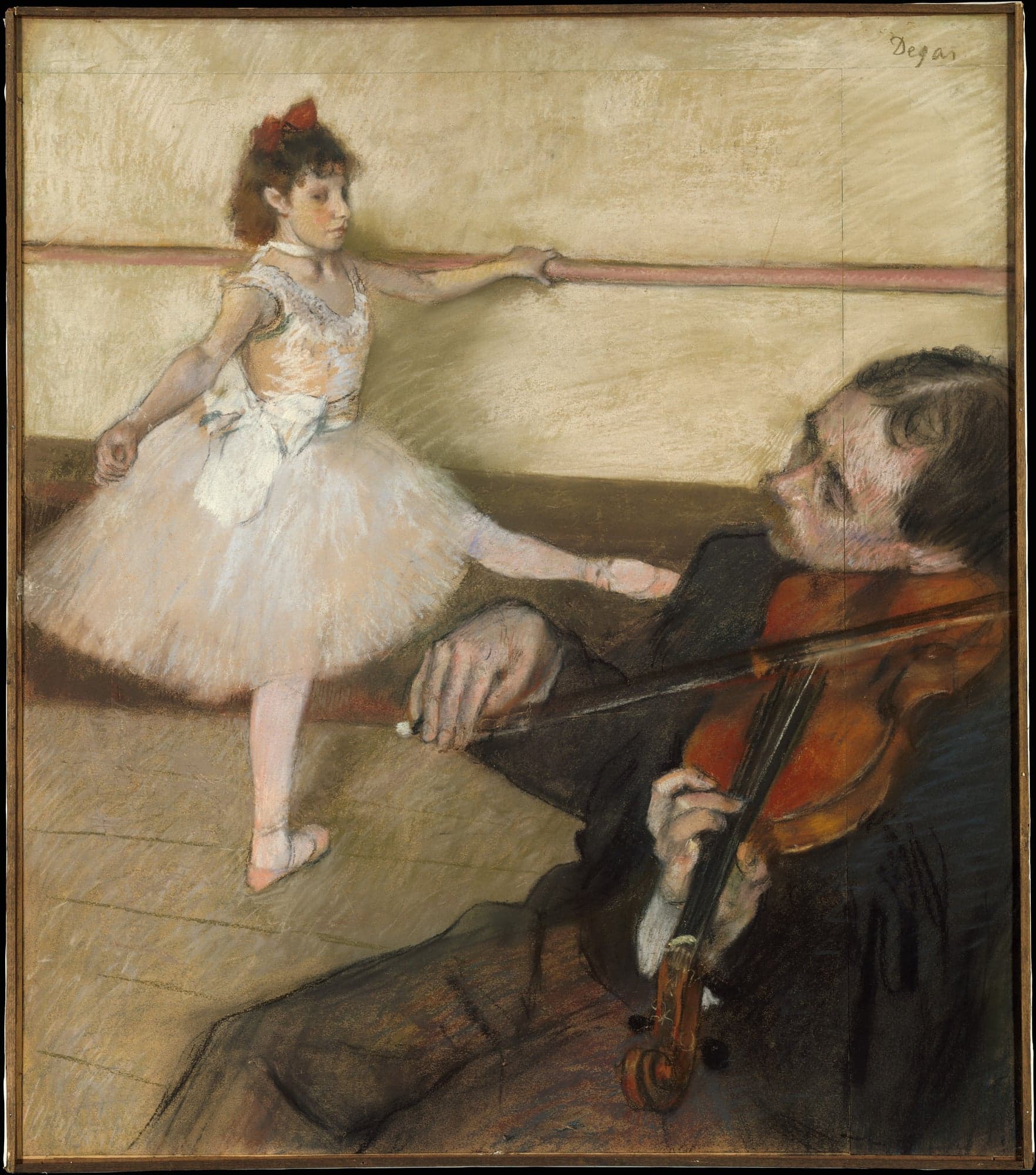 The Dance Lesson, by Edgar Degas, ca. 1879