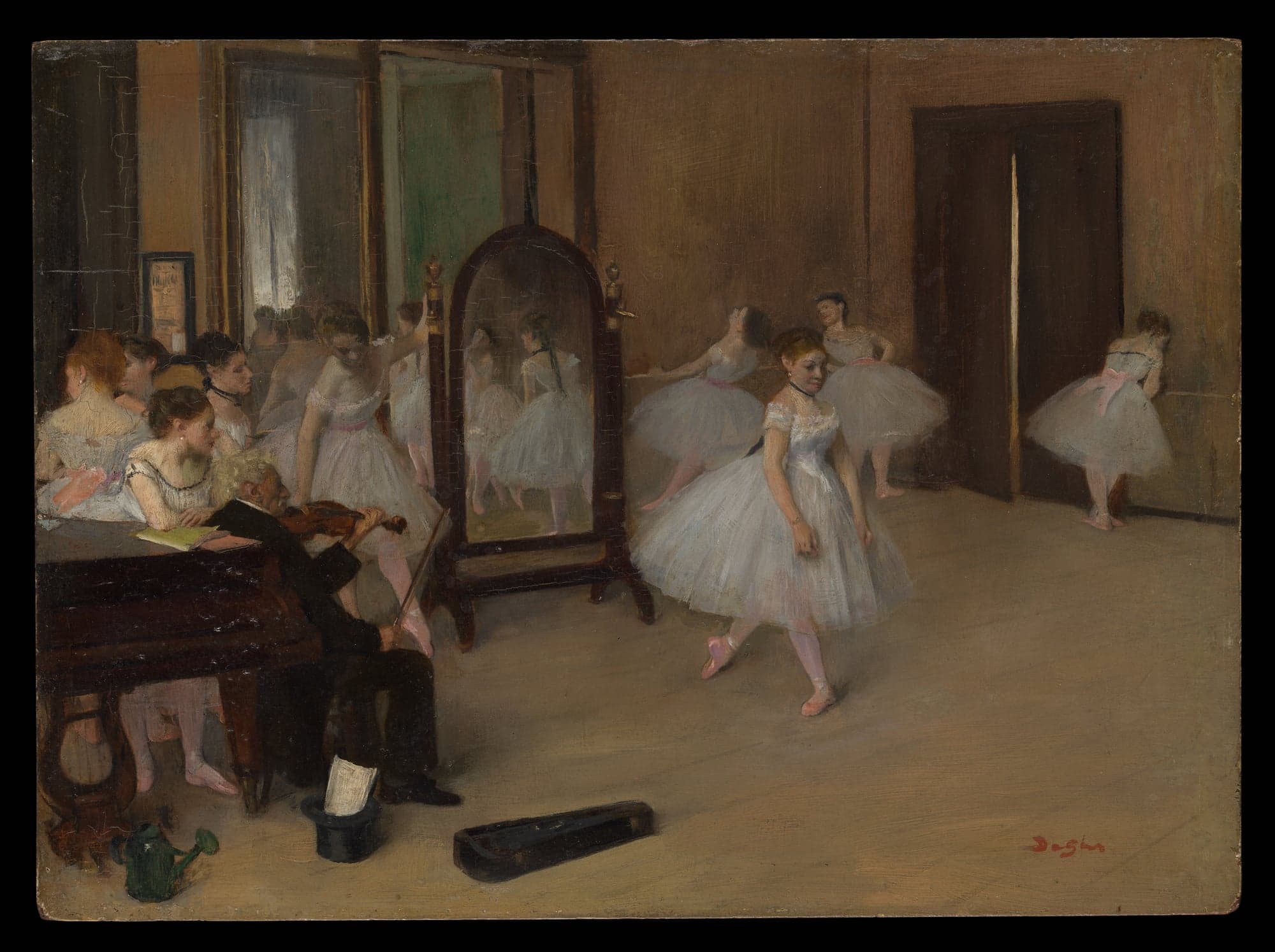 The Dancing Class, by Edgar Degas, ca. 1870