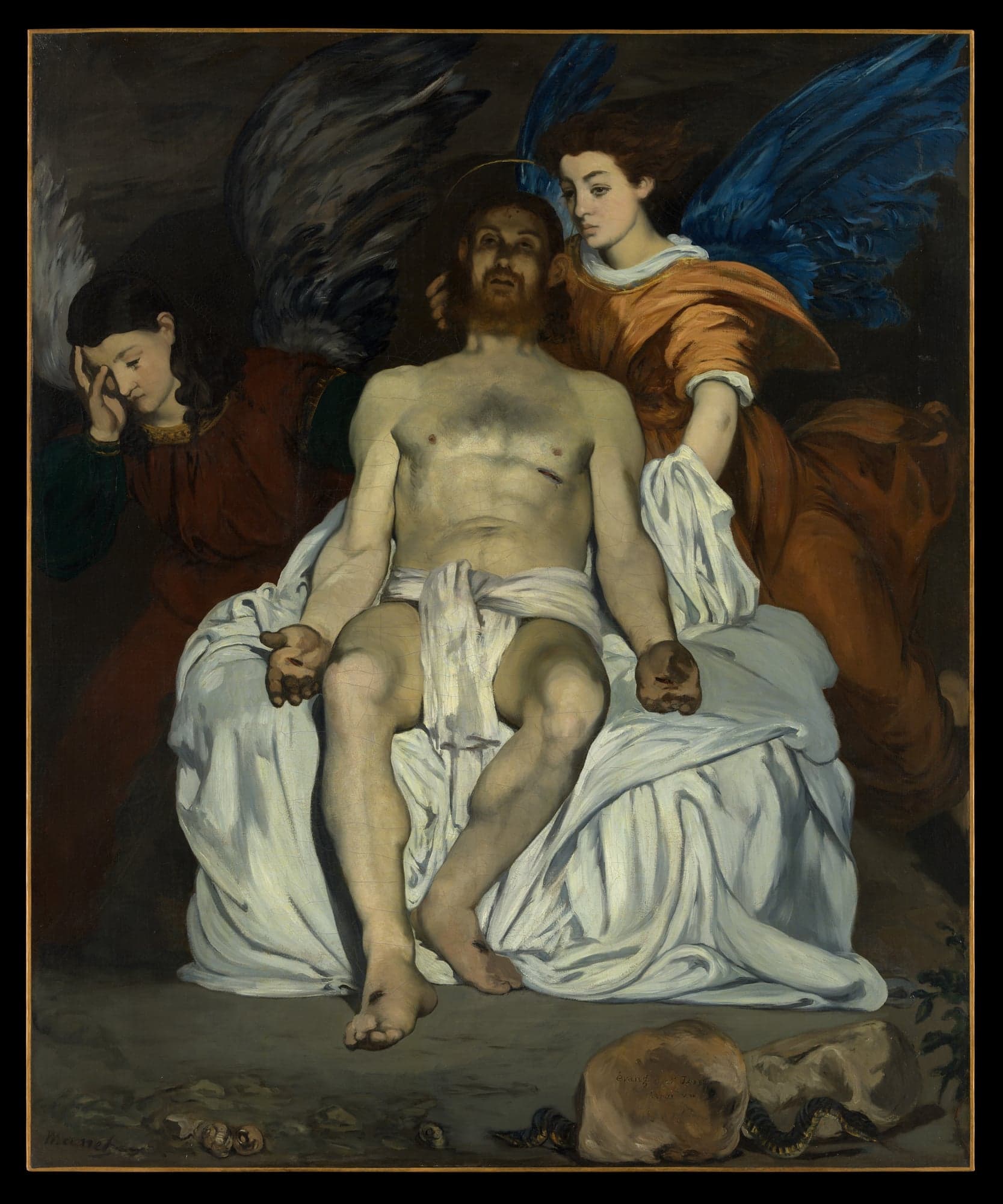 The Dead Christ with Angels, by Edouard Manet, 1864