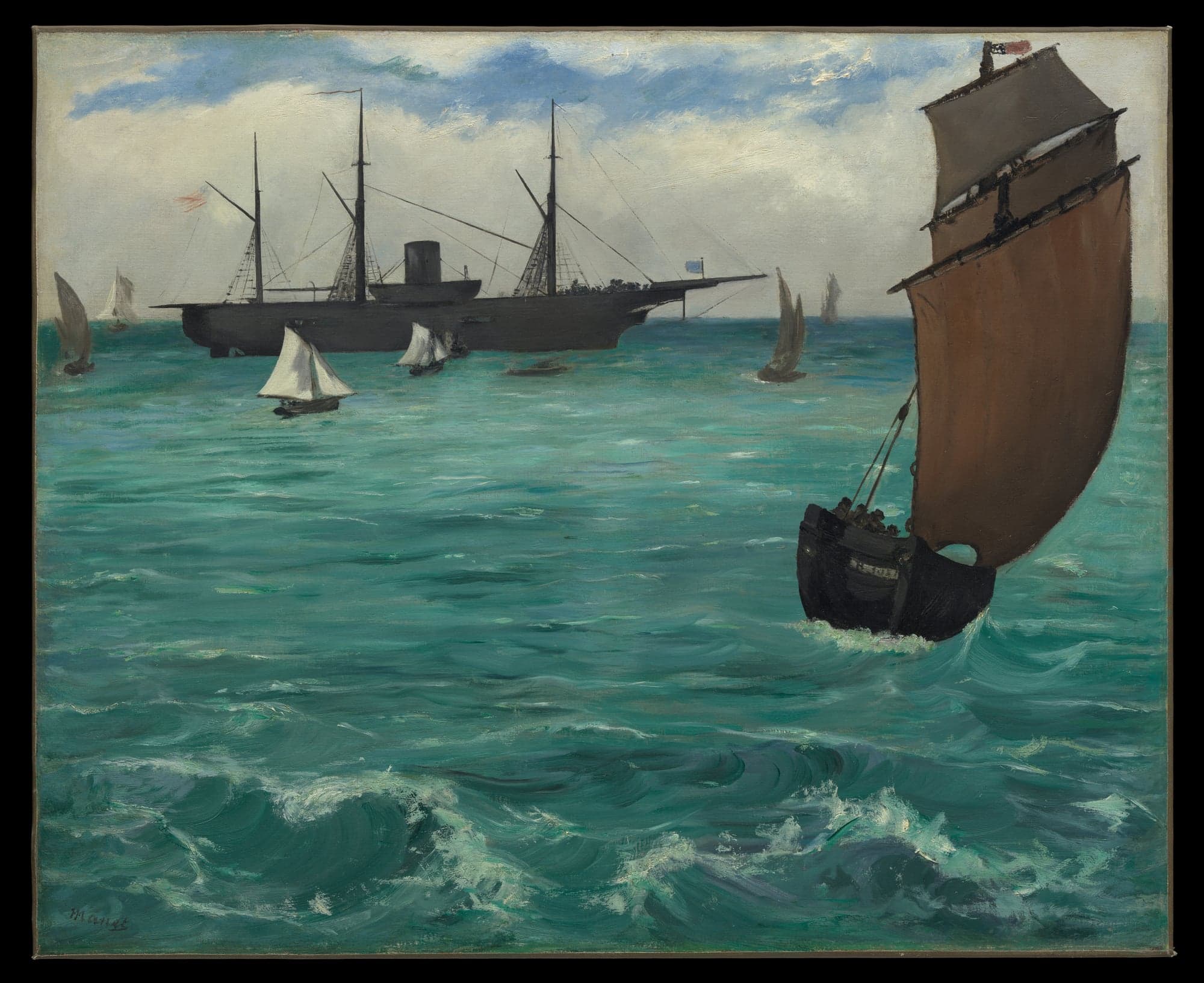 The "Kearsarge" at Boulogne, by Edouard Manet, 1864