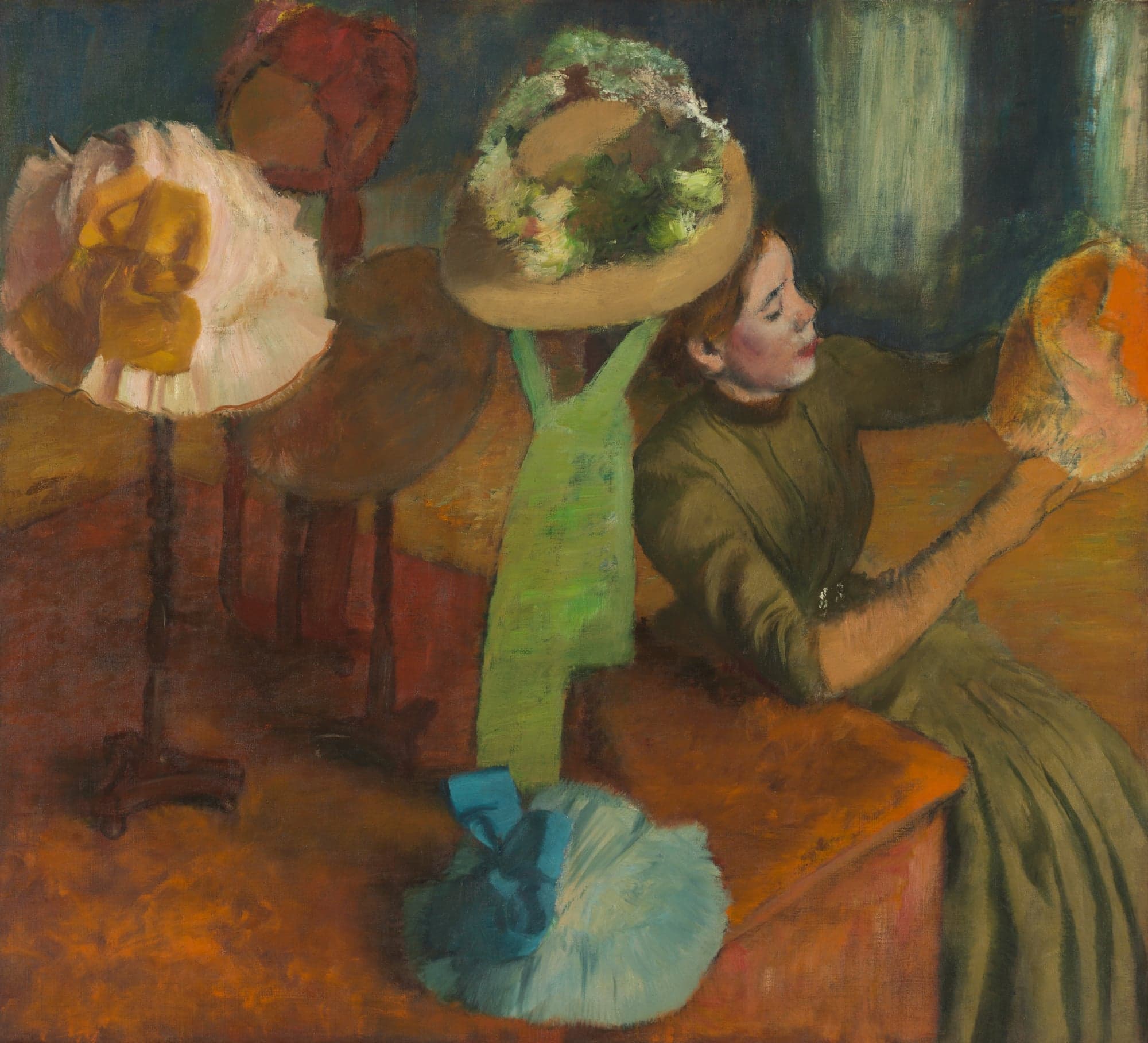 The Millinery Shop, by Hilaire Germain Edgar Degas, 1879-86
