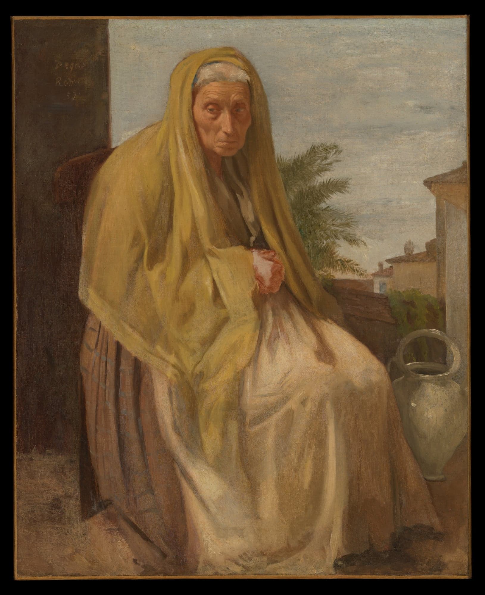 The Old Italian Woman, by Edgar Degas, 1857