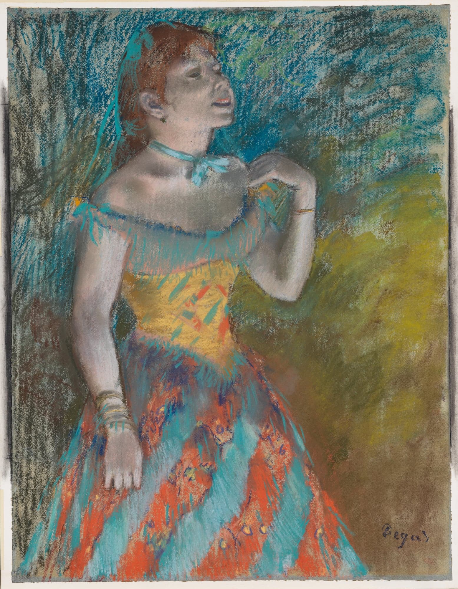 The Singer in Green, by Edgar Degas, ca. 1884