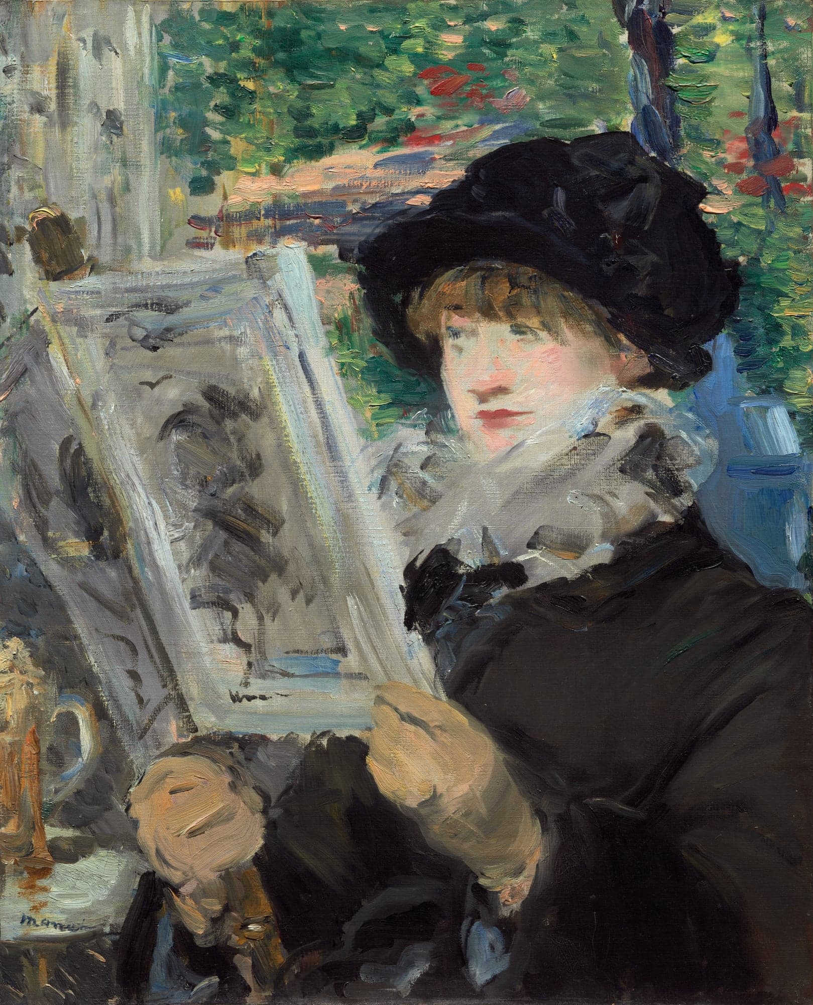 Woman Reading, by Édouard Manet, 1880–82