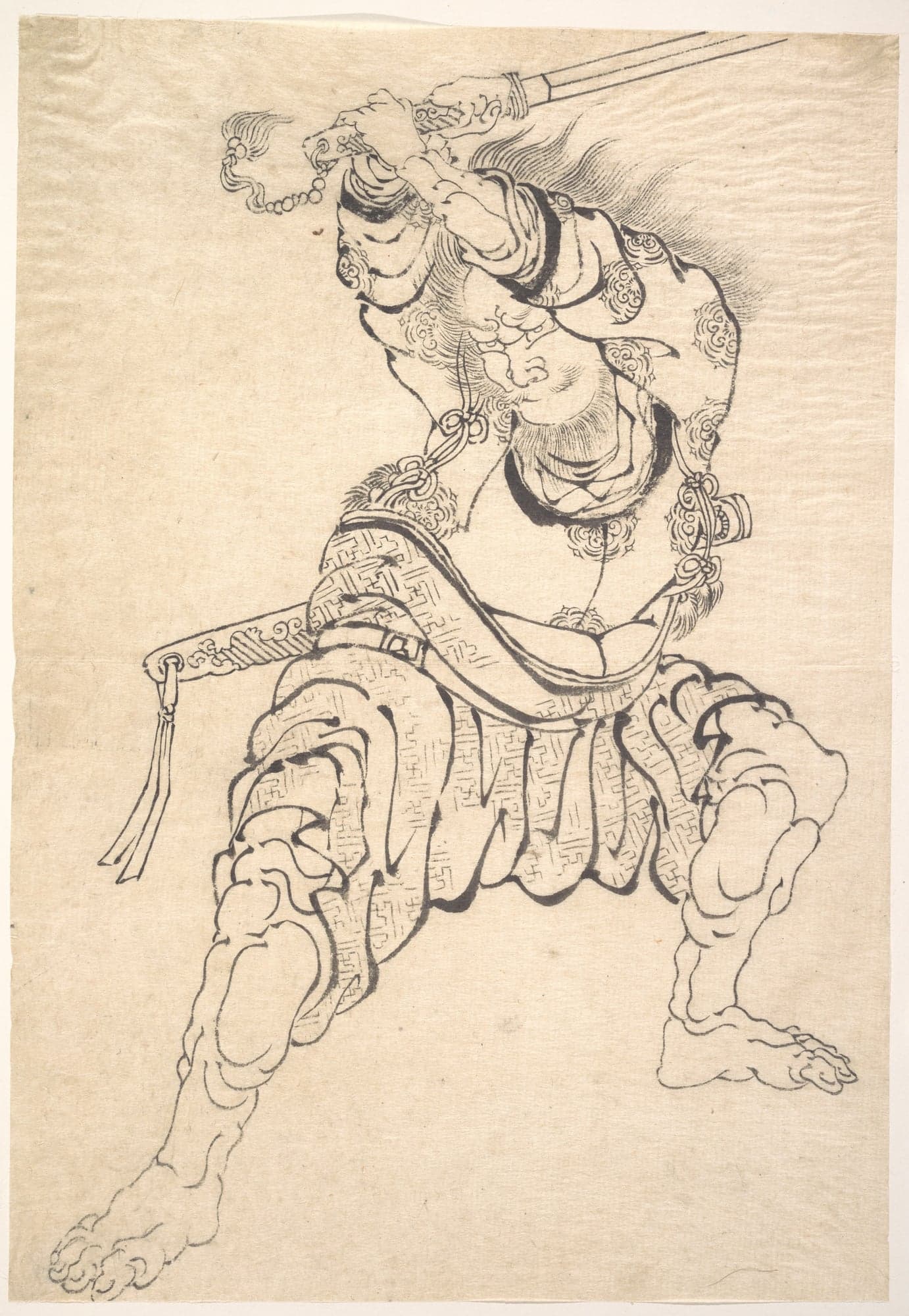 A Warrior, by Katsushika Hokusai
