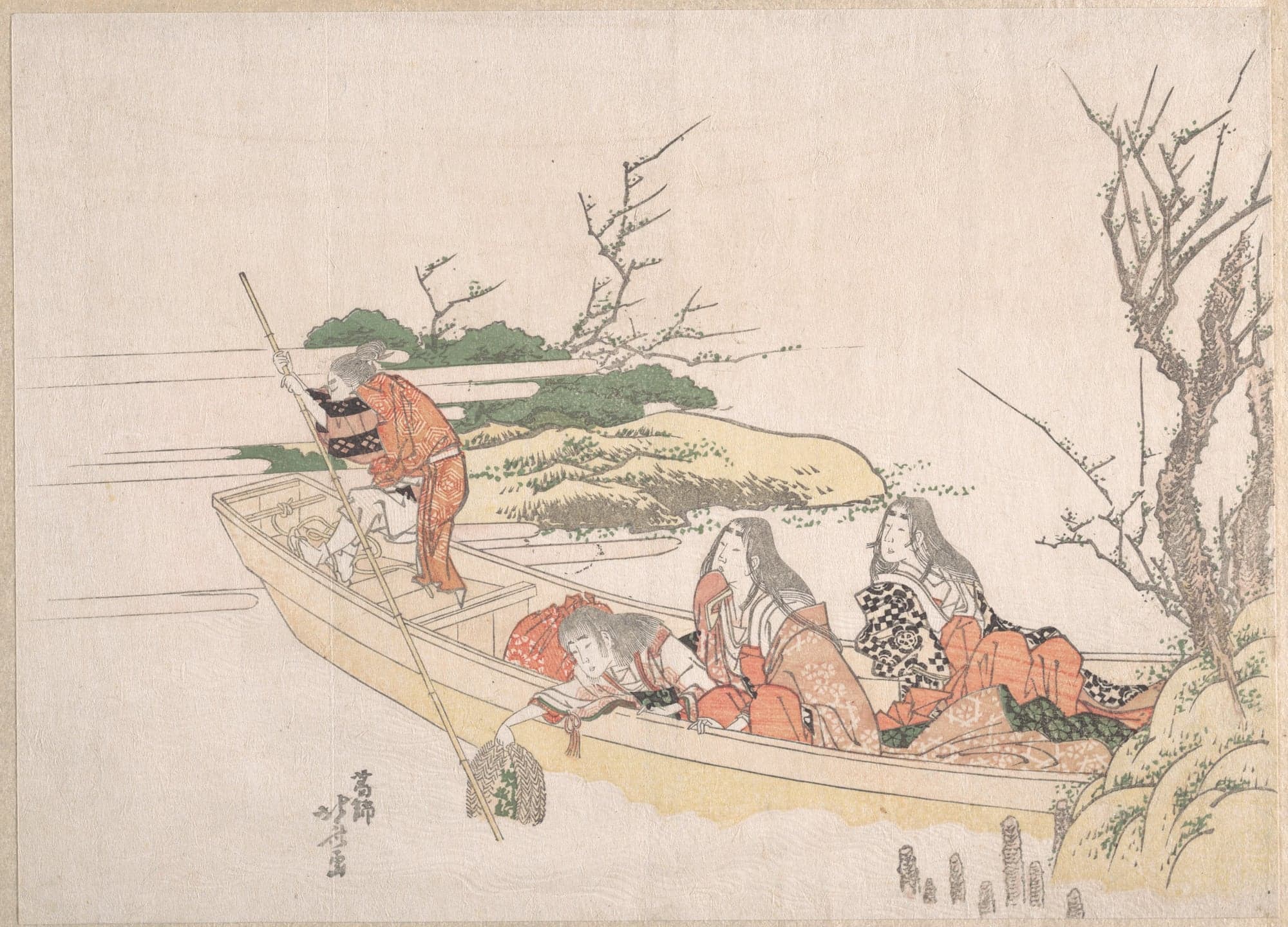 Gathering Sea-Weed, by Katsushika Hokusai