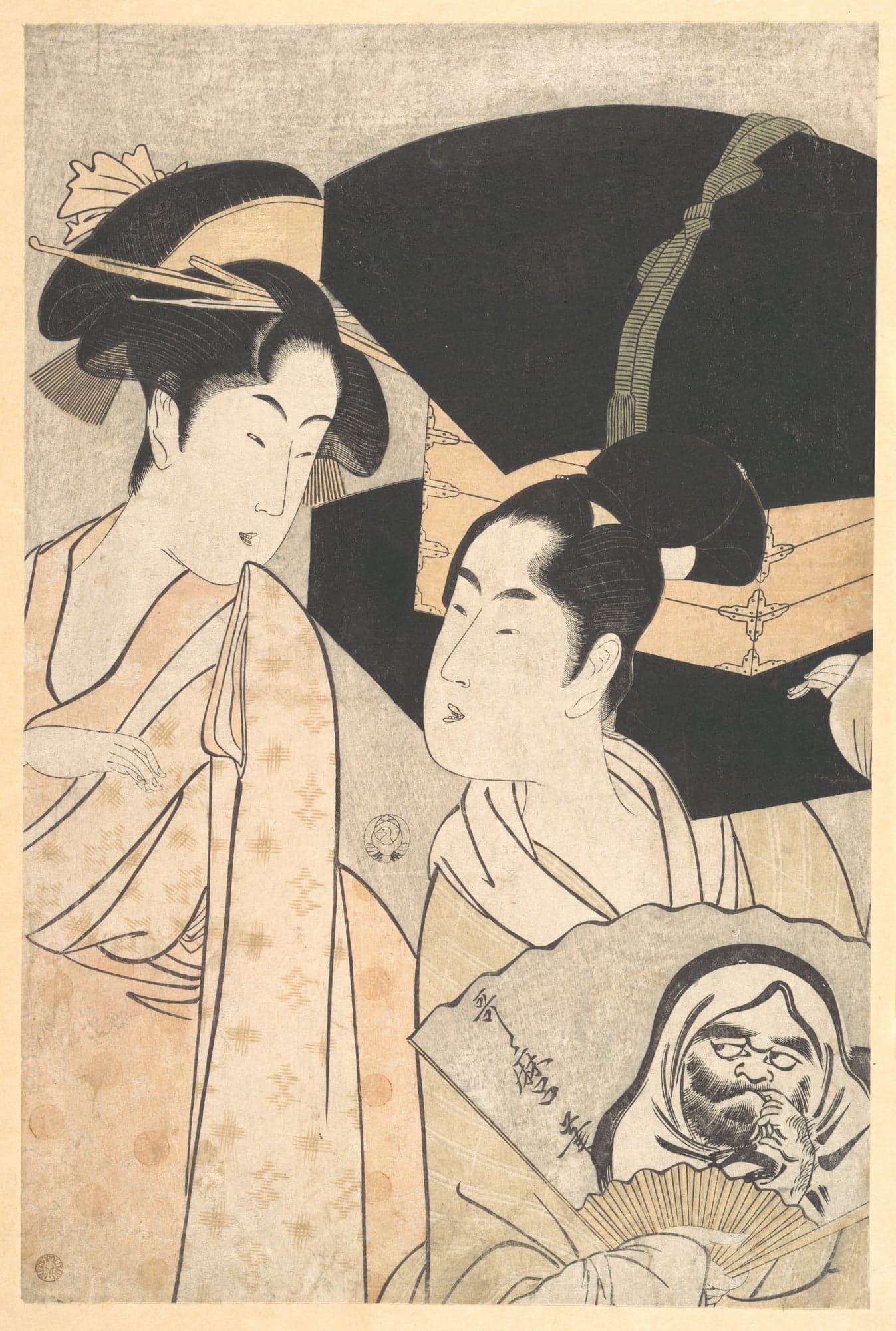 Fan Vendor, by Kitagawa Utamaro, ca. 1797