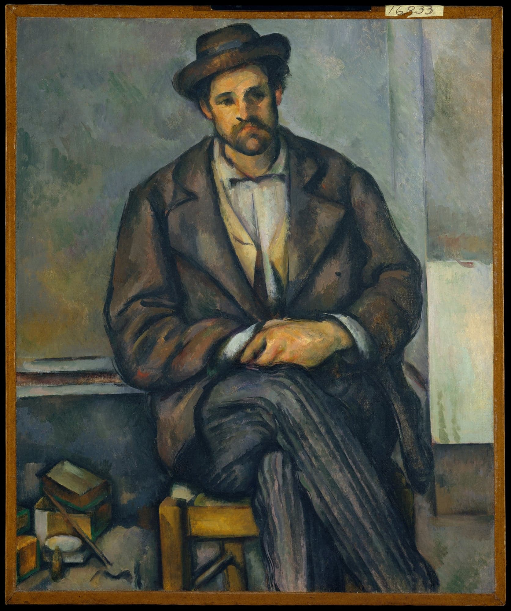 Seated Peasant, by Paul Cézanne, ca. 1892–96