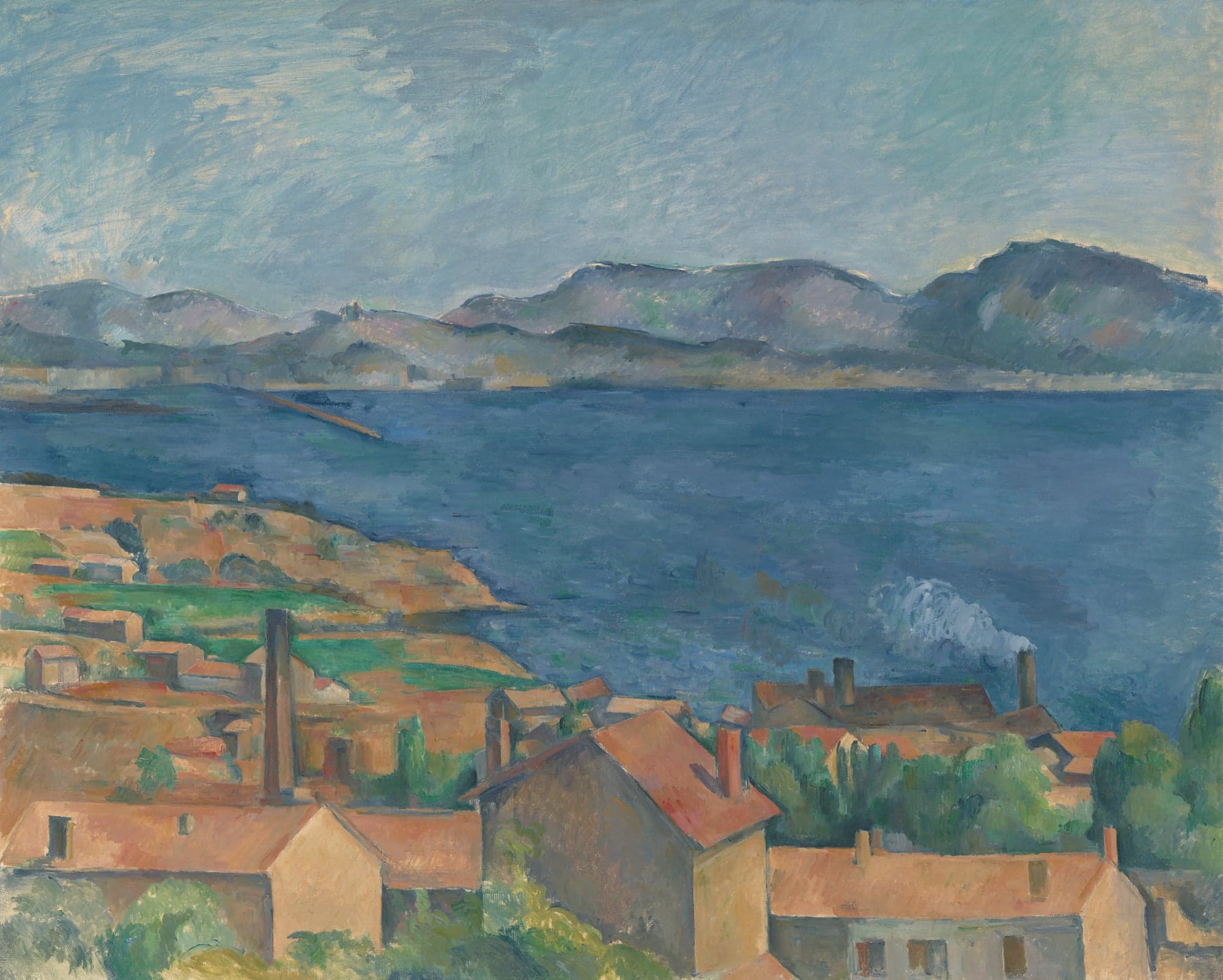 The Bay of Marseille, Seen from L'Estaque, by Paul Cezanne, c. 1885