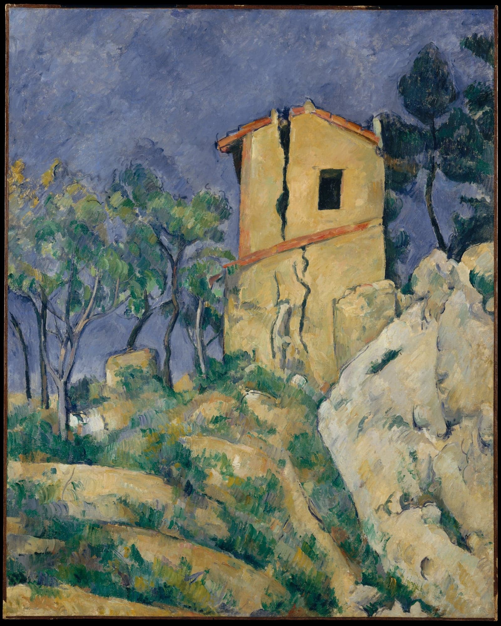 The House with the Cracked Walls, by Paul Cézanne, 1892–94