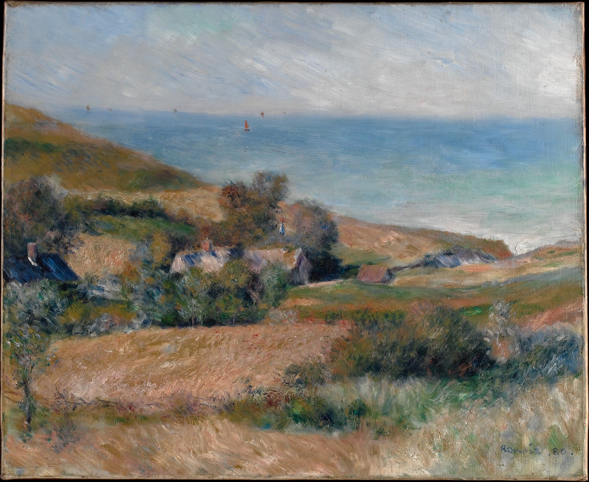 View of the Seacoast near Wargemont in Normandy, by Auguste Renoir, 1880