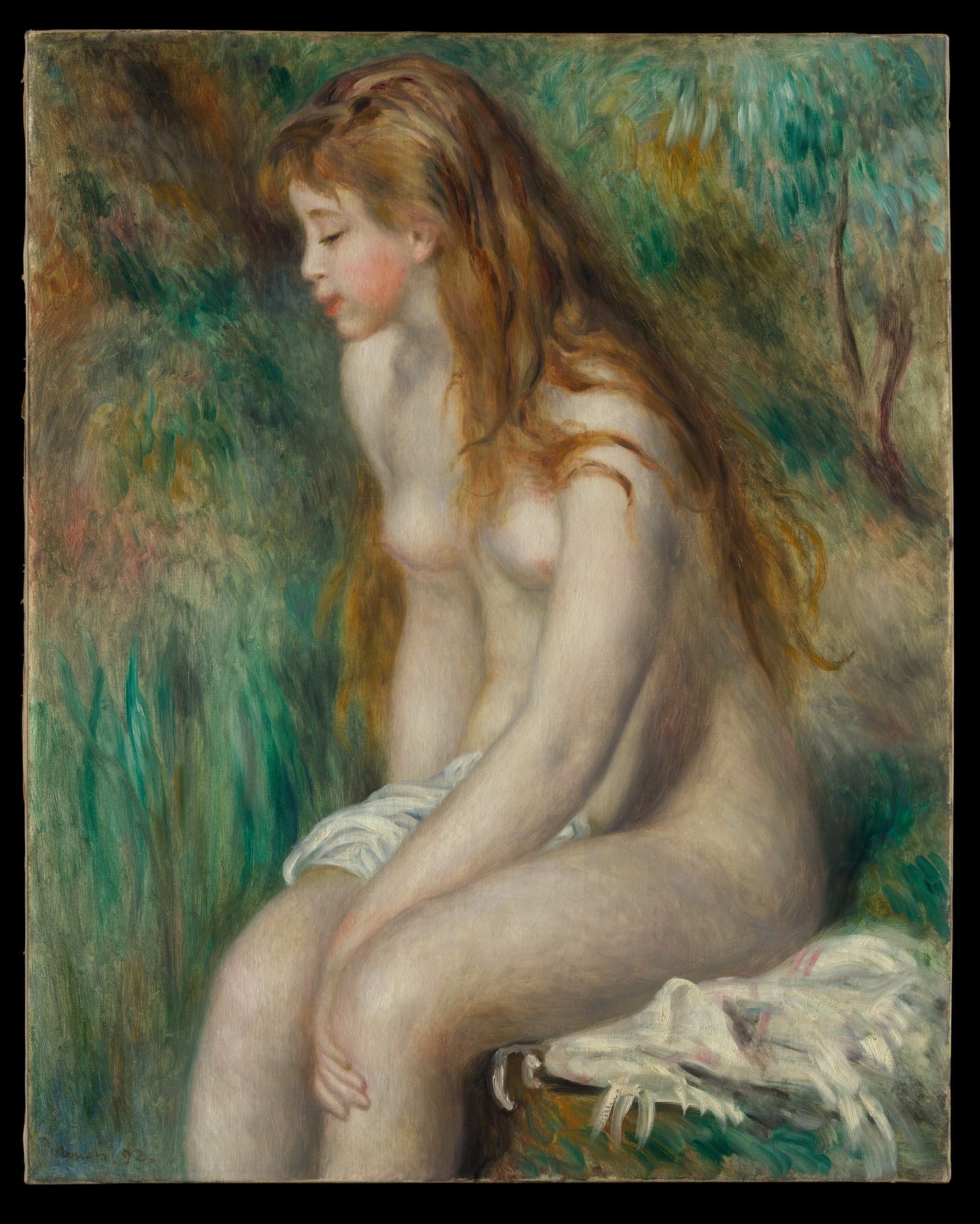 Young Girl Bathing, by Auguste Renoir, 1892