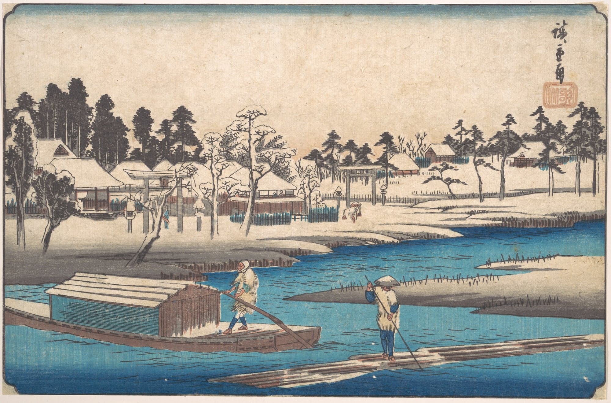 Clearing Weather after Snow at Massaki, by Utagawa Hiroshige