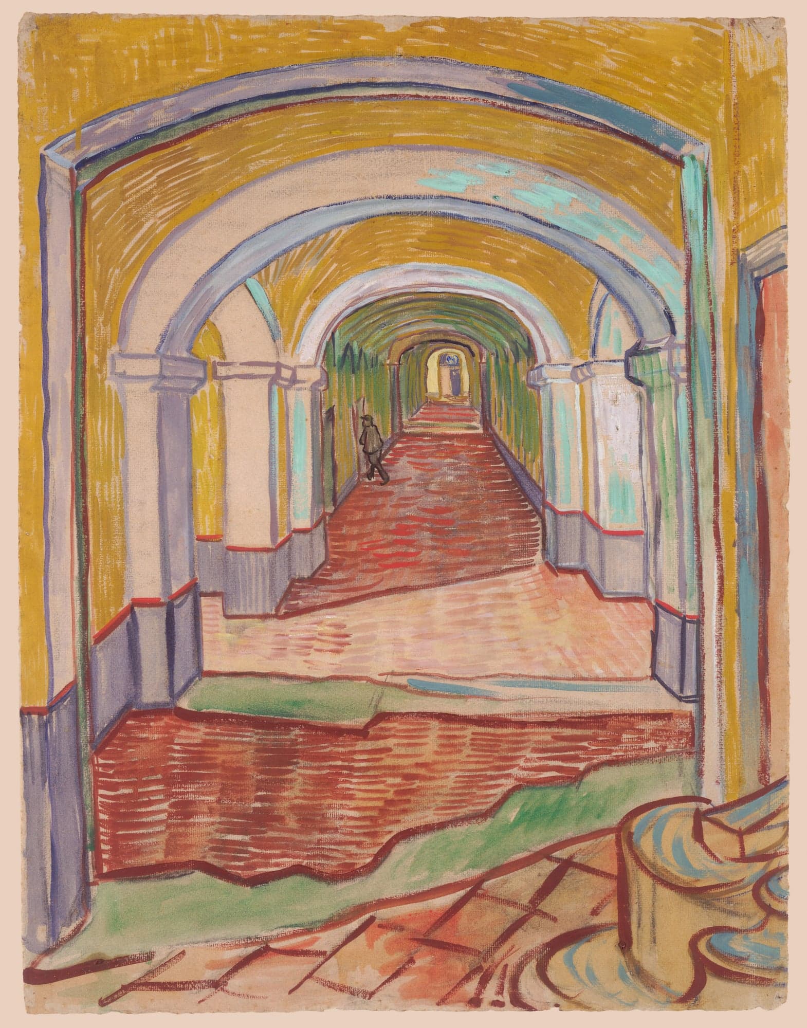 Corridor in the Asylum, by Vincent van Gogh, September 1889