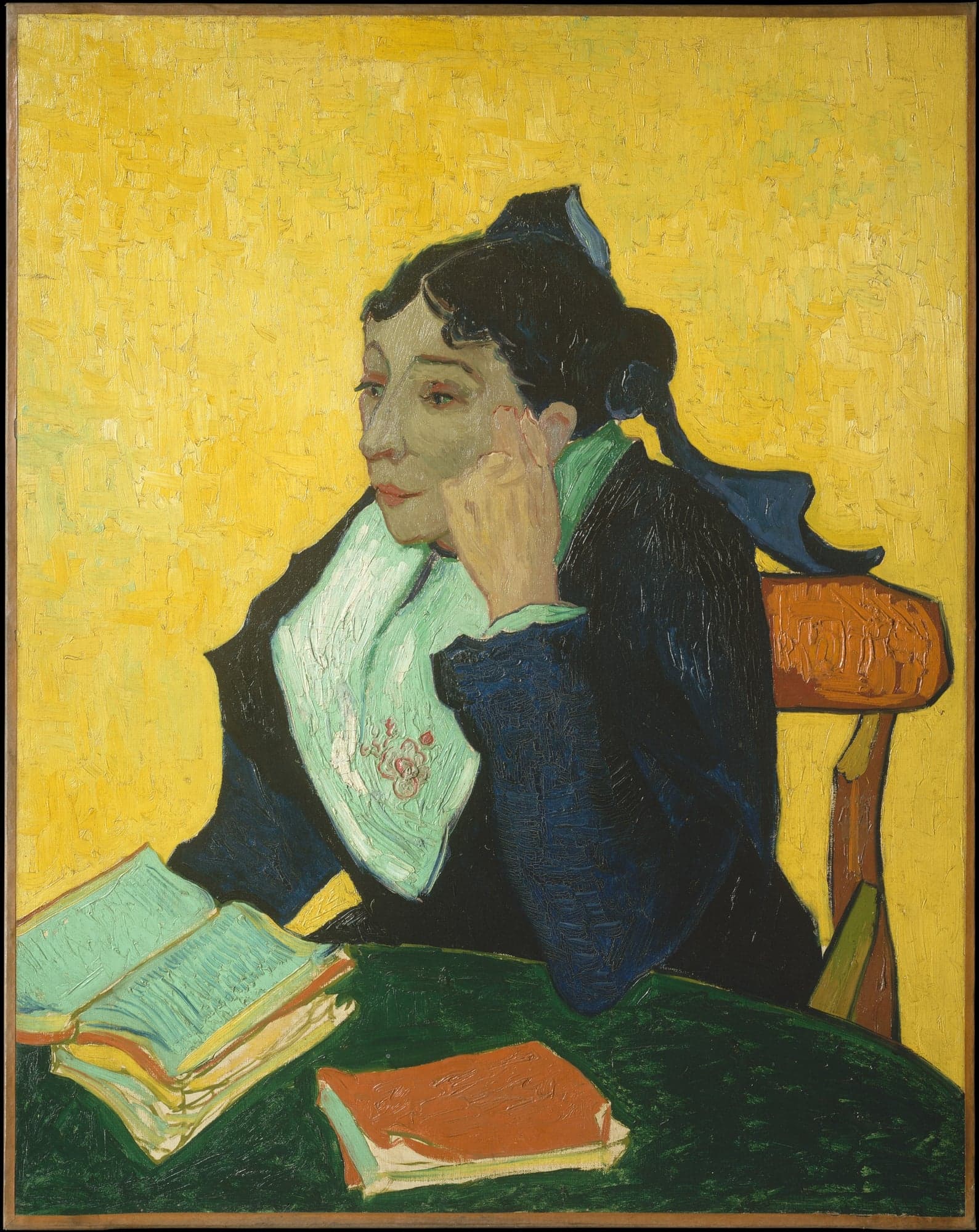 L'Arlésienne: Madame Joseph-Michel Ginoux (Marie Julien, 1848–1911), by Vincent van Gogh, 1888–89