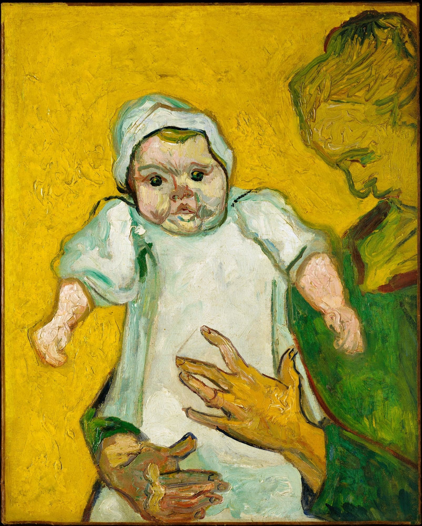 Madame Roulin and Her Baby, by Vincent van Gogh, 1888