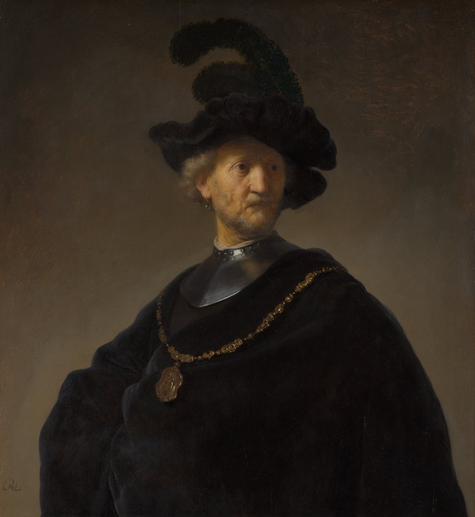 Old Man with a Gold Chain, by Rembrandt van Rijn, 1631