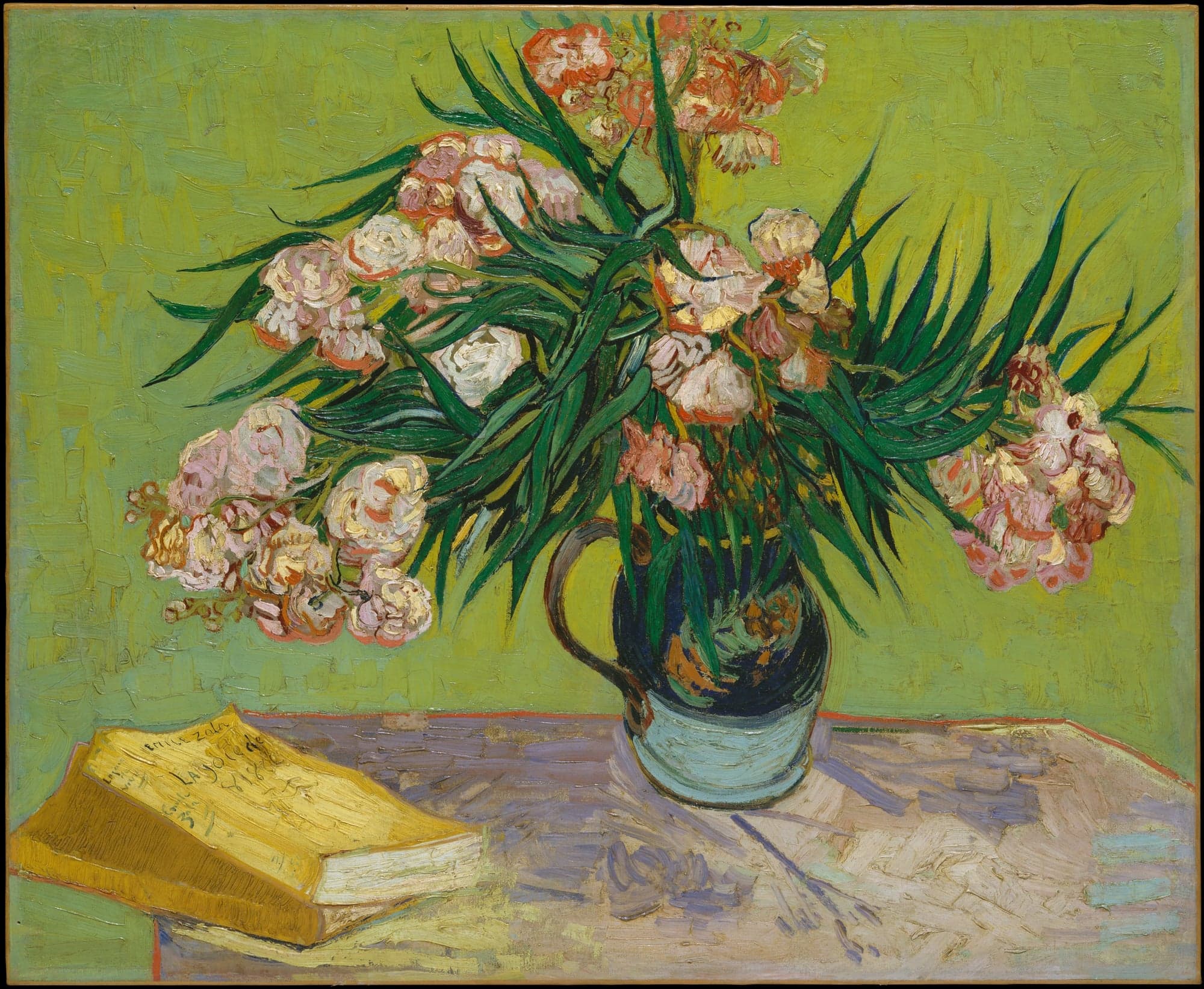 Oleanders, by Vincent van Gogh, 1888