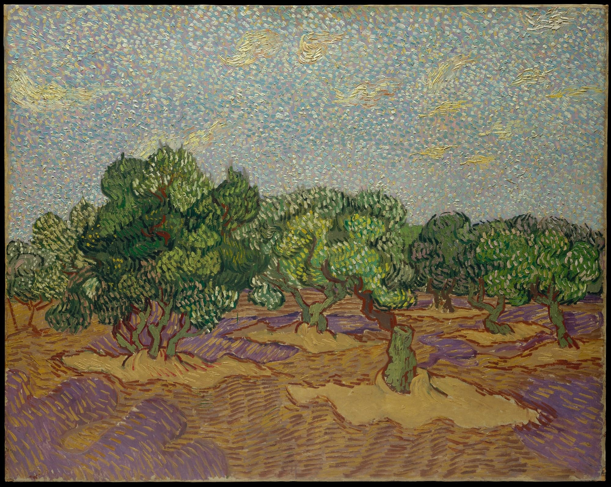 Olive Trees, by Vincent van Gogh, 1889