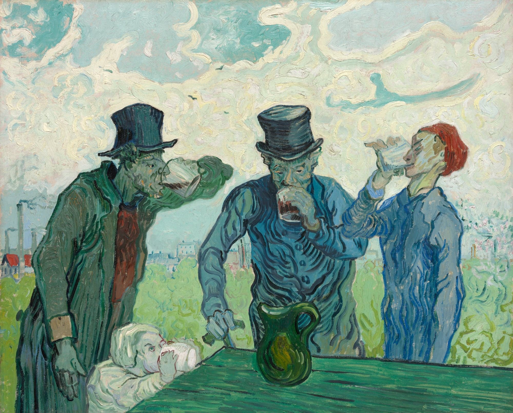 The Drinkers, by Vincent van Gogh, 1890