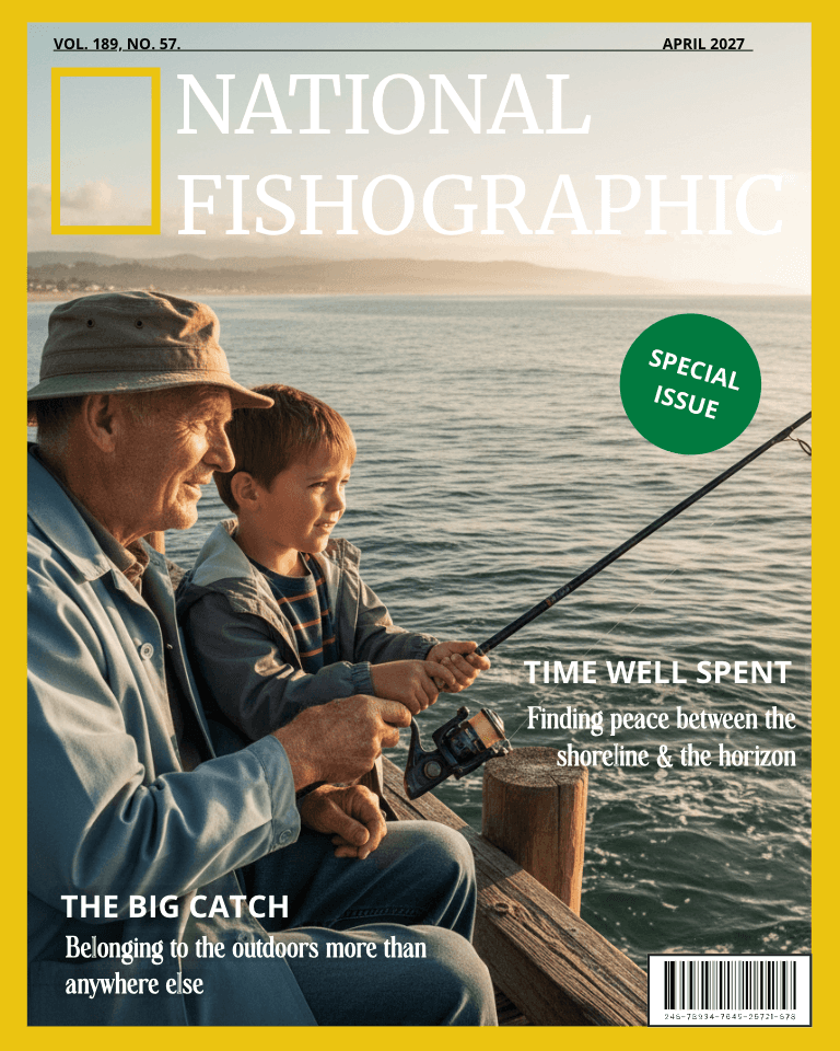 NationalGeo Fish magazine cover template