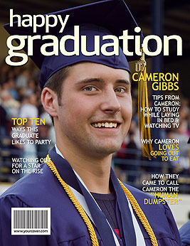 Personalized Graduation Magazine Cover