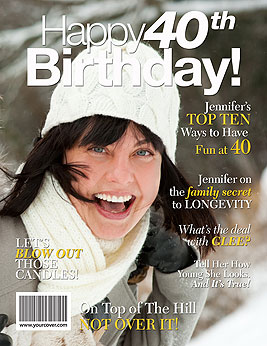 CUSTOM Vogue Women's Birthday Magazine Cover Poster With