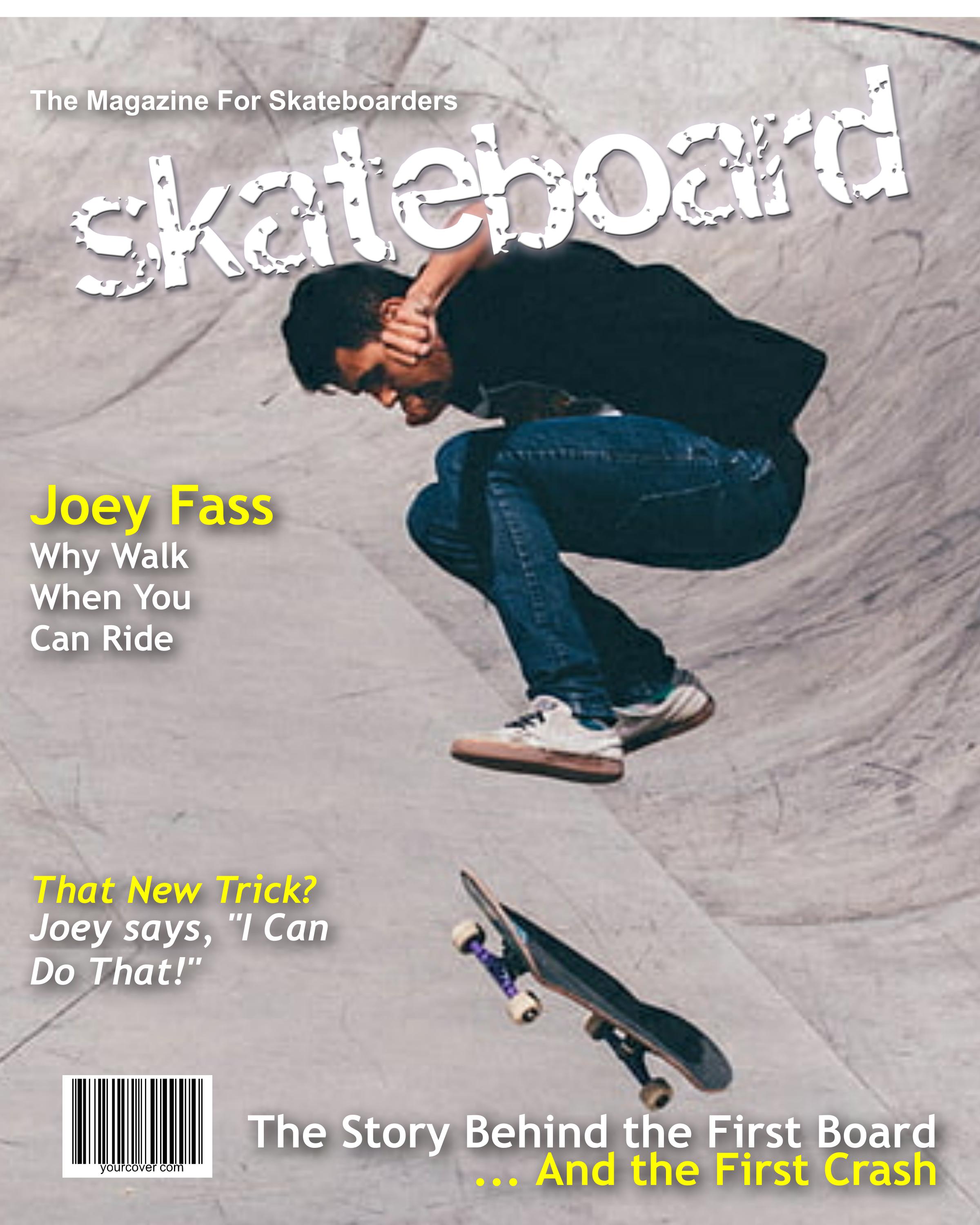 Personalized Skateboard Magazine Cover