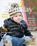 1st Birthday Magazine Cover