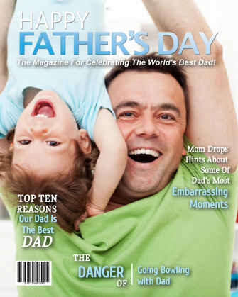 Personalized Father's Day Magazine Cover